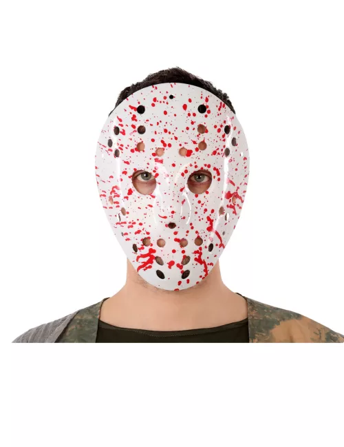 Photo du produit Masque de hockey ensanglanté
