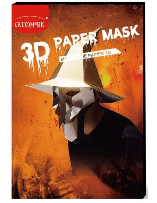 Photo du produit Masque de papier 3D sorcière adulte