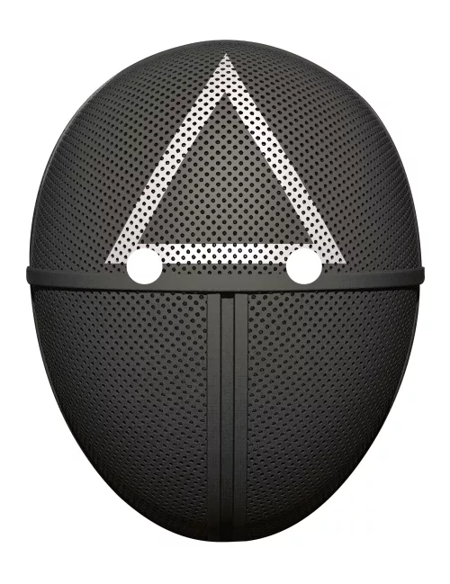 Photo du produit Masque en carton plat gardien de jeu triangle