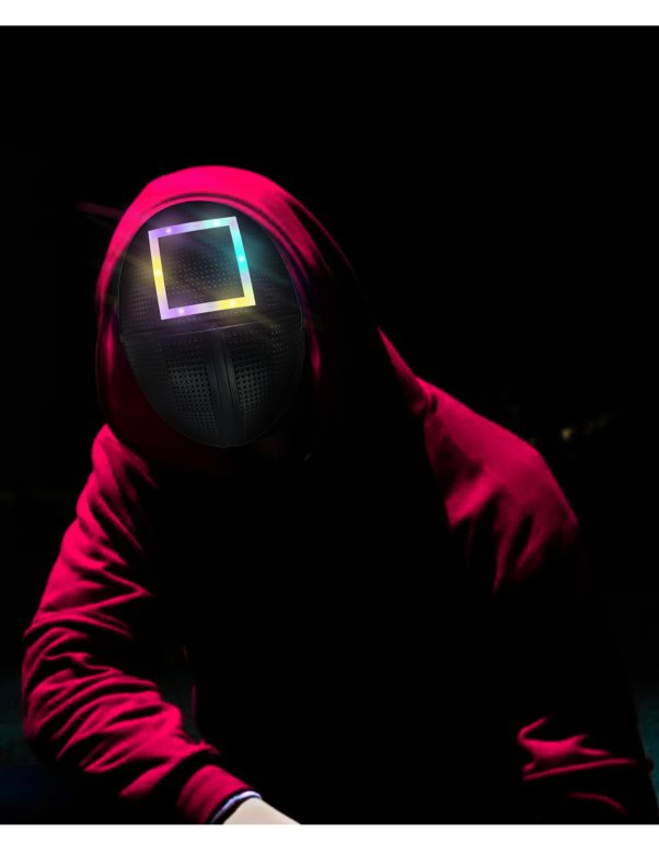 Photo du produit Masque LED gardien de jeu carré adulte