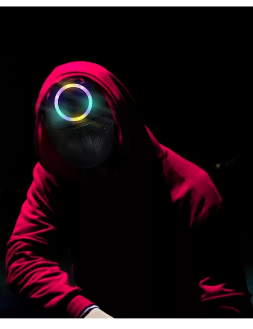 Photo du produit Masque LED gardien de jeu rond adulte