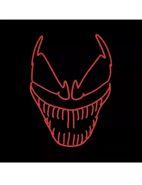 Photo du produit Masque luxe LED clown méchant adulte