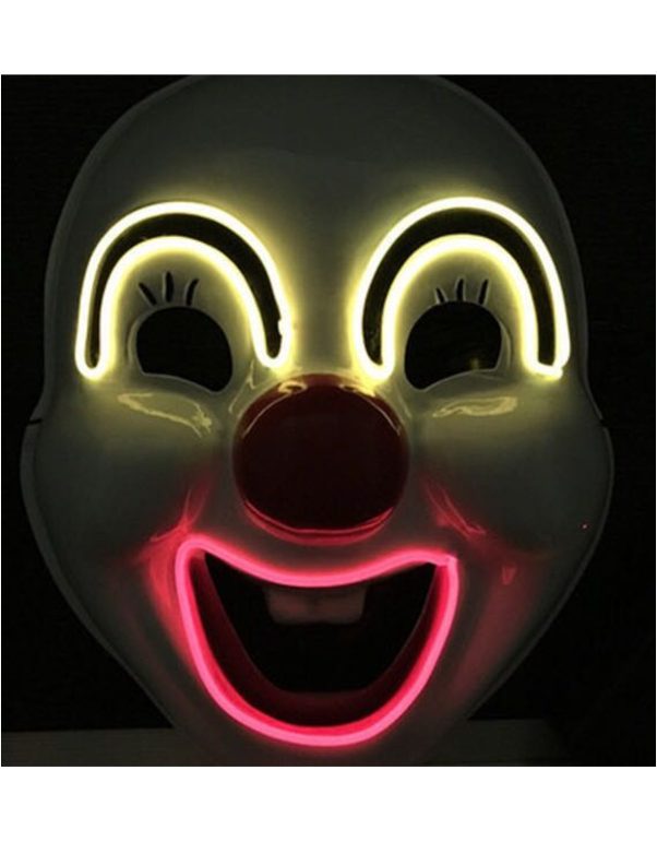 Photo du produit Masque luxe LED clown rigolo adulte
