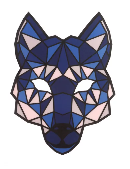 Photo du produit Masque loup à LED réactives adulte