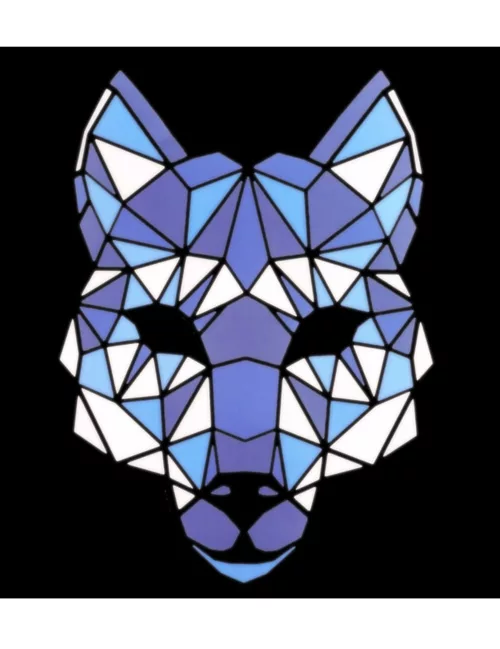 Photo du produit Masque loup à LED réactives adulte
