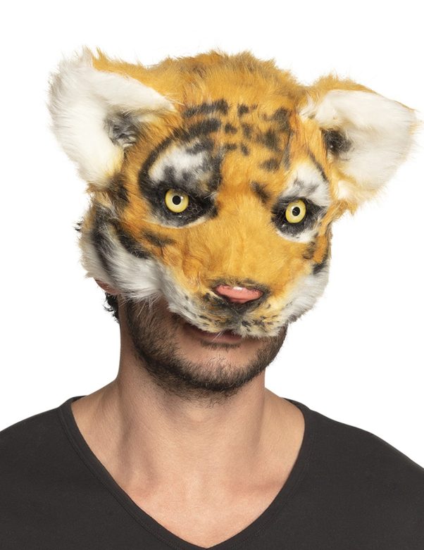 Photo du produit Masque tigre peluche adulte