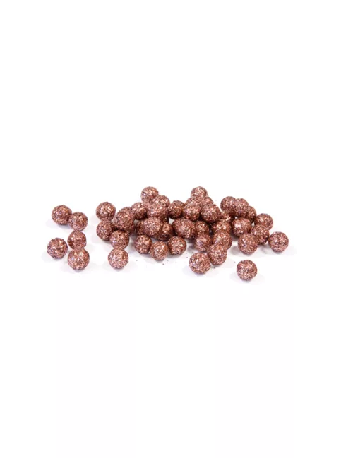 Photo du produit Mini boules pailletées rose gold 8 mm 10 gr