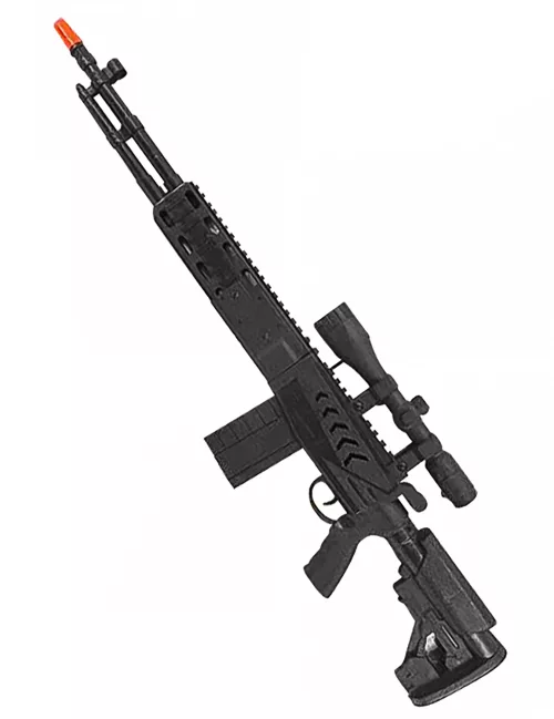 Photo du produit Mitraillette longue noire enfant 71 cm
