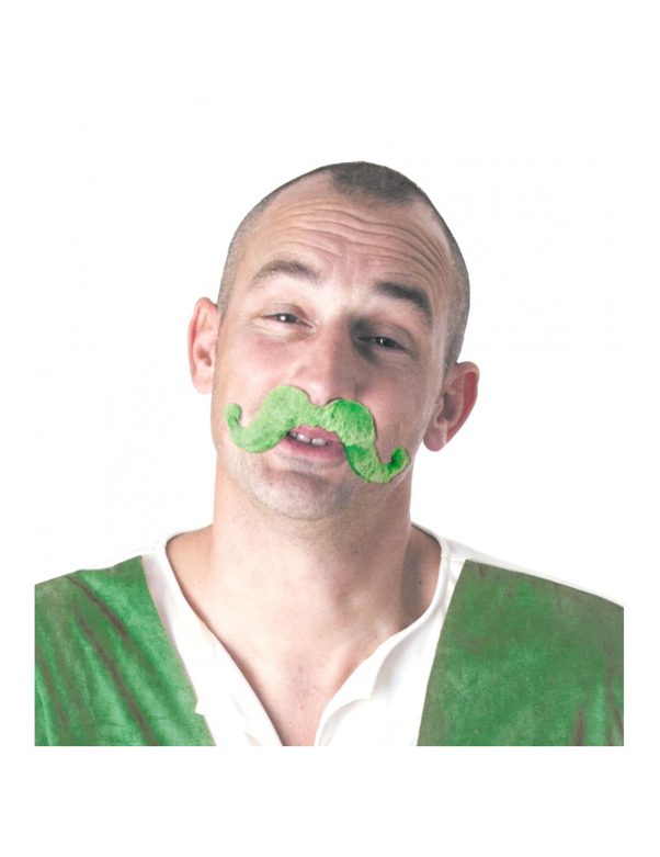 Photo du produit Moustache st pat' verte adulte