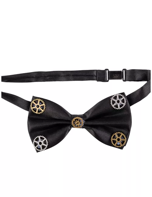 Photo du produit Noeud papillon steampunk engrenages adulte