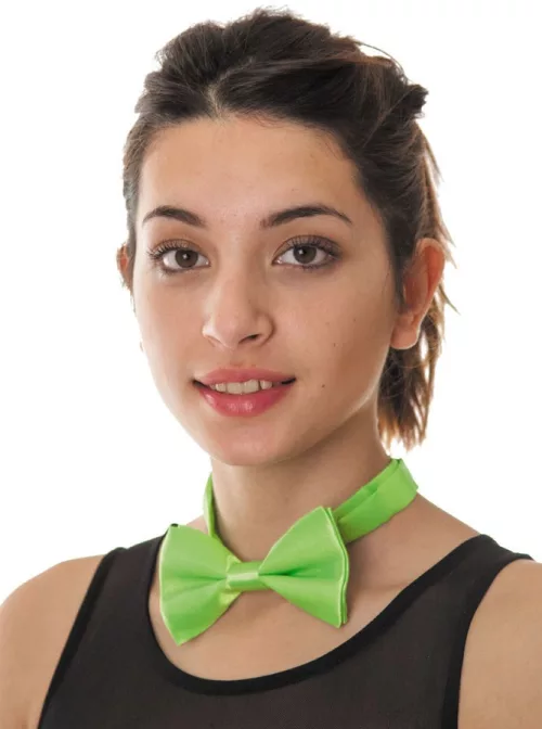 Photo du produit Noeud papillon vert fluo adulte