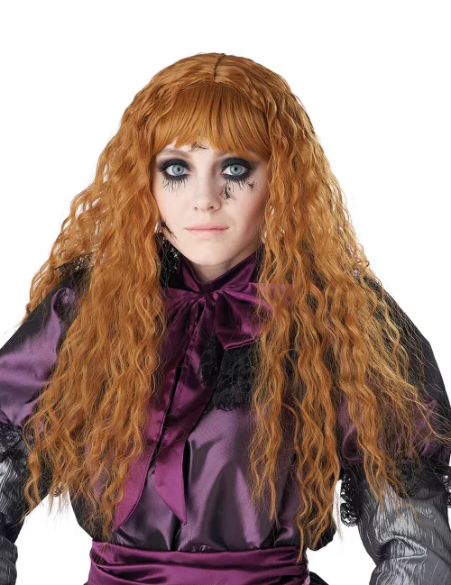 Photo du produit Perruque longue ondulée rousse enfant