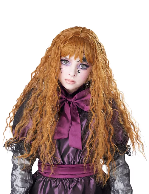 Photo du produit Perruque longue ondulée rousse enfant