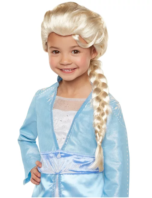 Photo du produit Perruque luxe Elsa La Reine des Neiges 2 fille