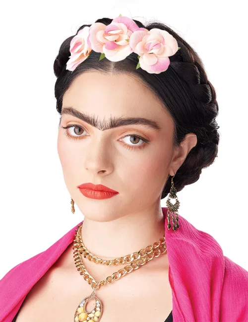 Photo du produit Perruque tresses enroulées avec fleurs femme