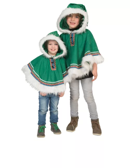 Photo du produit Poncho esquimau vert bébé