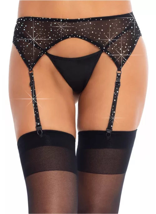 Photo du produit Porte-jarretelles strass femme