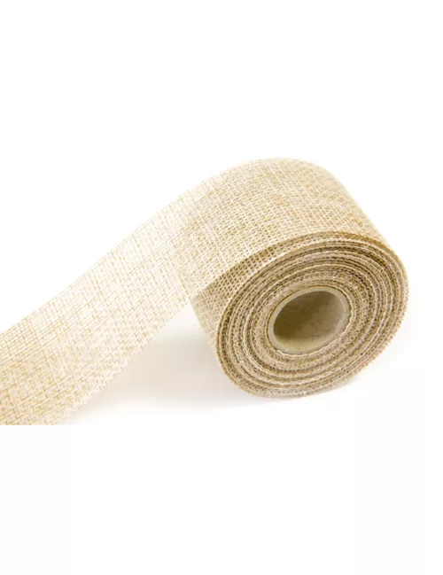 Photo du produit Ruban effet jute naturel 40 mm x 4 m