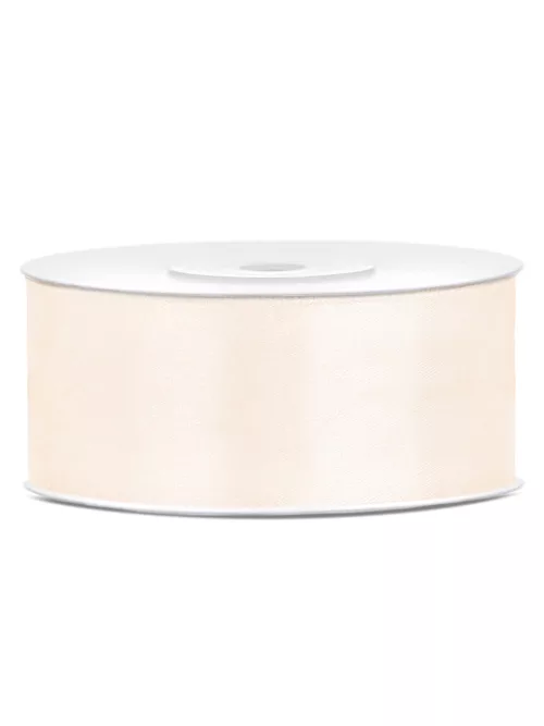 Photo du produit Ruban satin crème 2,5 cm x 25 m