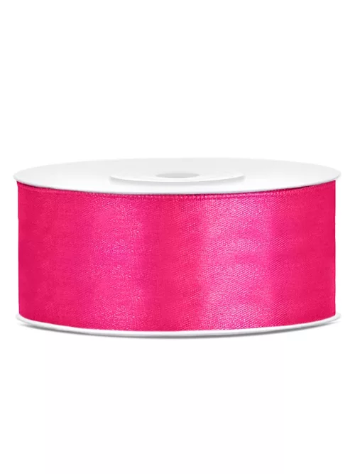 Photo du produit Ruban satin fuchsia 2,5 cm x 25 m