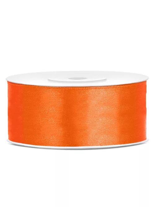 Photo du produit Ruban satin orange 2,5 cm x 25 m
