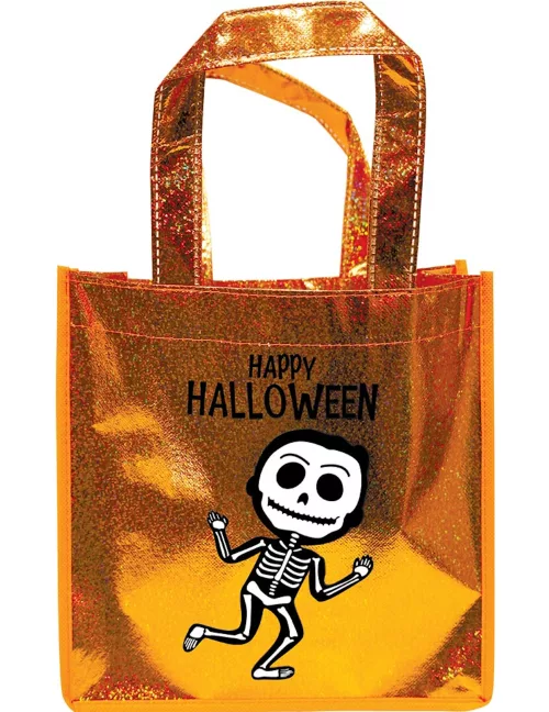 Photo du produit Sac à paillettes orange squelette