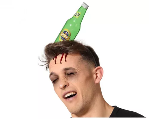 Photo du produit Serre-tête bouteille de bière cassée adulte