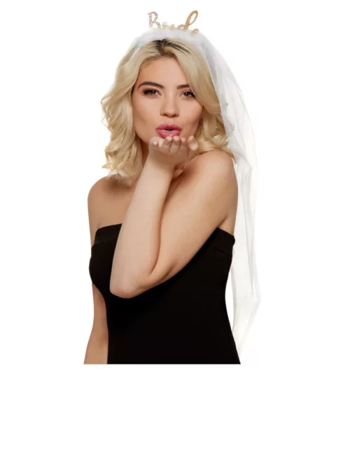 Photo du produit Serre tête Bride avec voile EVJF adulte
