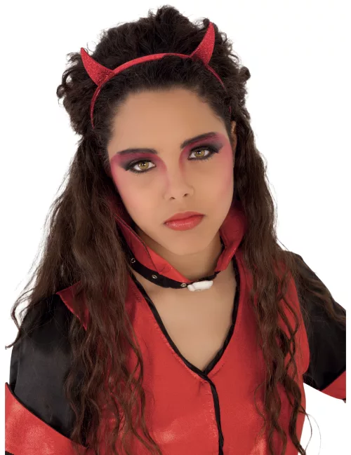 Photo du produit Serre-tête diablesse rouge fille