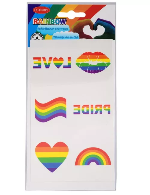Photo du produit Set tatouages arc-en-ciel