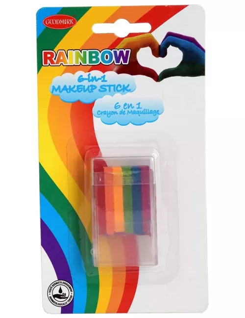 Photo du produit Stick crayon maquillage 6 en 1 arc-en-ciel 7,2 g