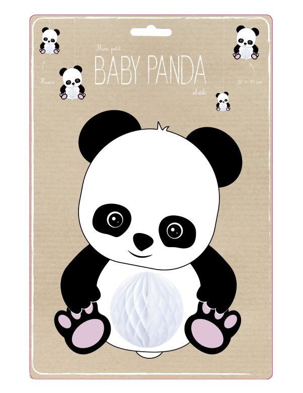 Photo du produit Suspension bébé panda alvéolée 20 cm