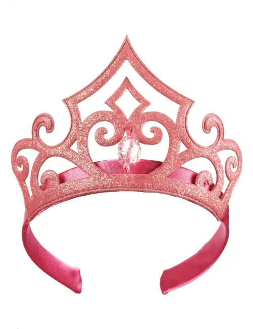 Photo du produit Tiare rose à paillettes Aurore enfant