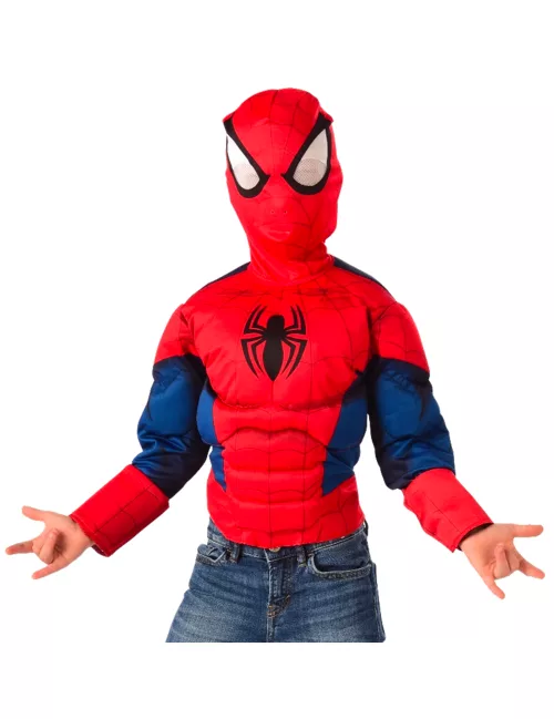 Photo du produit Top et cagoule luxe Spiderman enfant