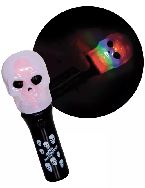 Photo du produit Torche spinner lumineuse tête de mort