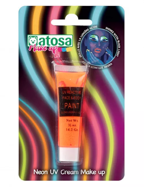 Photo du produit Tube de maquillage néon orange UV