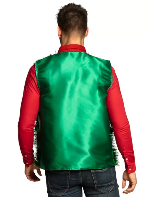 Photo du produit Veste sapin de noel avec boules verte adulte