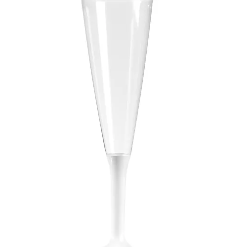 Photo du produit 10 Flûtes à champagne pied blanc 150 ml