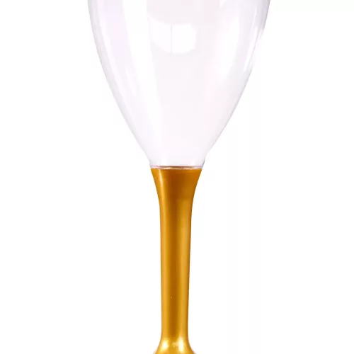 Photo du produit 10 Verres à vin pied or 160 ml