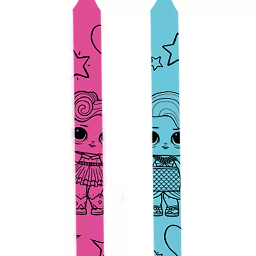 Photo du produit 12 Bougies anniversaire avec supports LOL 6 cm