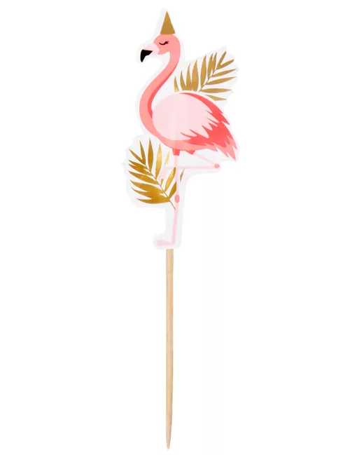 Photo du produit 12 Pics en bois Flamant Tropic 13 cm