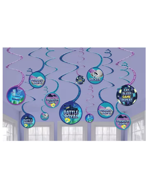 Photo du produit 12 Suspensions spirales battle royale 13 cm