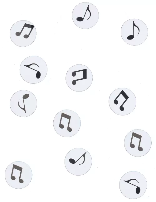 Photo du produit 150 confettis de table Note de Musique