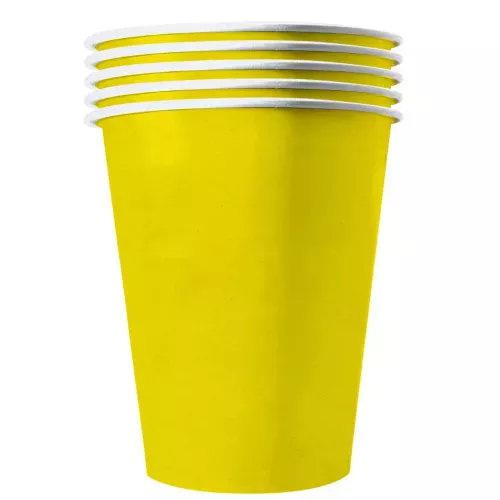 Photo du produit 20 Gobelets américains carton recyclable jaunes 53 cl
