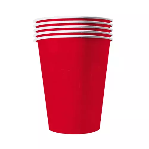 Photo du produit 20 Gobelets américains carton recyclable rouges 25 cl