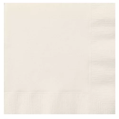 Photo du produit 20 Petites serviettes en papier ivoires 25 x 25 cm