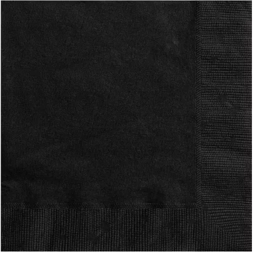 Photo du produit 20 Petites serviettes en papier noires 25 x 25 cm
