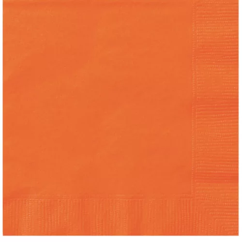 Photo du produit 20 Petites serviettes en papier oranges 25 x 25 cm