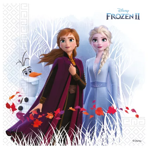 Photo du produit 20 Serviettes en papier compostable La Reine des Neiges 2 33 x 33 cm