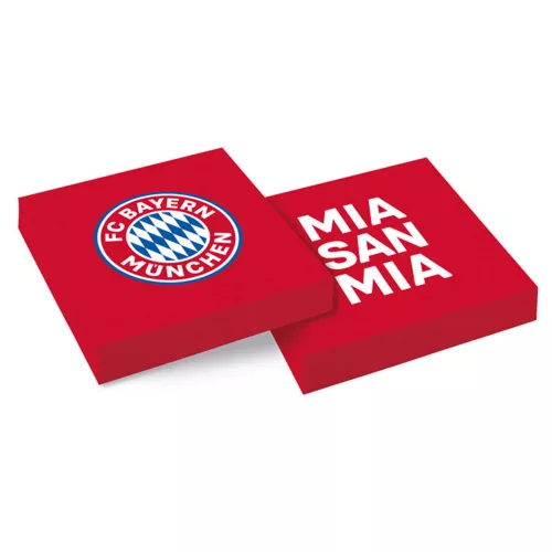 Photo du produit 20 Serviettes en papier FC Bayern Munich 33 x 33 cm